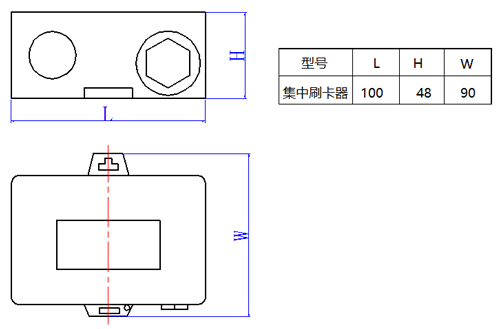 集中刷卡器尺寸图